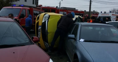 Galerie foto. GRAV ACCIDENT RUTIER LA CONSTANȚA, în dreptul Academiei Navale. Două persoane încarcerate - 10