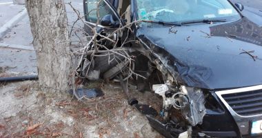 Accident grav la Constanța. Un șofer băut a intrat cu mașina în copac și în două mașini parcate - 2