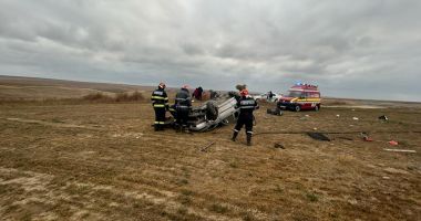 UPDATE.Accident cu două victime la ieșirea din Saraiu. O mașină s-a răsturnat - 2