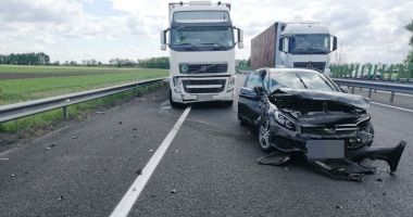 GALERIE FOTO / Accident pe Autostrada Soarelui. Traficul rutier se desfășoară dirijat