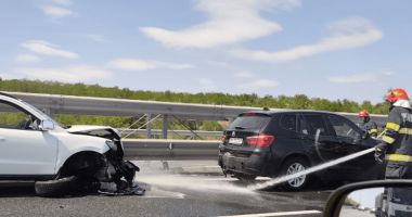 Stire din Eveniment : Accident rutier pe autostrada A2, în dreptul localității Borcea, pe sensul către Constanța