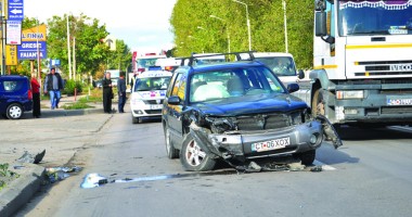 Accident spectaculos pe varianta Constanței - 1