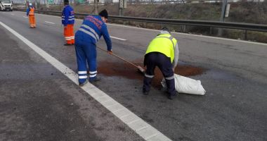 Accident rutier pe Autostrada Soarelui. O persoană a fost dusă la spital - 3