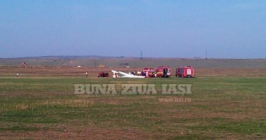 Stire din Eveniment : Accident aviatic la Iași: S-a prăbușit un planor