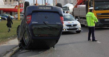 Accident rutier spectaculos la intrare în Constanța - 8
