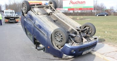 Accident rutier spectaculos la intrare în Constanța - 6