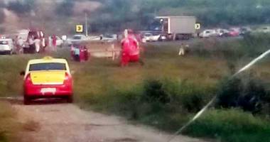 Stire din Eveniment : Grav accident rutier, elicopter SMURD trimis la fața locului