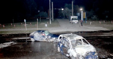 FOTO / Accident rutier grav, urmat de incendiu, la Constanța - 2