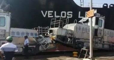 Stire din Eveniment : Accident între două remorchere, într-o ecluză a Canalului Panama