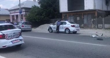 Trei mașini de poliție, nou-nouțe, implicate într-un accident