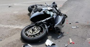 Motocicletă implicată într-un accident, în Constanța