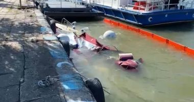 Stire din Eveniment : Accident naval în portul Sulina. Un remorcher a lovit cinci nave, două s-au scufundat