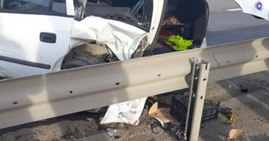 Galerie foto. Accident grav, la ieșire de pe podul Ovidiu. Sunt implicate două autoturisme și un tir - 2