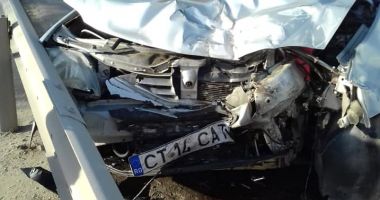 Galerie foto. Accident grav, la ieșire de pe podul Ovidiu. Sunt implicate două autoturisme și un tir - 7