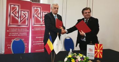 Stire din Economie : Acord de colaborare între camerele de comerț din România și Macedonia de Nord