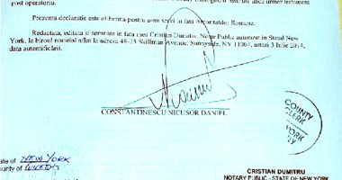 Galerie FOTO. Acte medicale privind sănătatea lui Nicușor Constantinescu, apostilate de Departamentul de Stat al SUA - 10