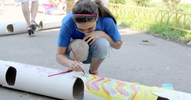 Claudiu Palaz a pictat alături de sute de copii - 4