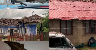 Grindina cât oul de găină” a făcut ravagii în România. Mai multe case și mașini distruse - 2