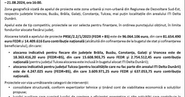 Clădirile publice aflate în risc seismic pot obține fonduri pentru consolidare  în cadrul Programului Regional Sud-Est 2021-2027 - 2