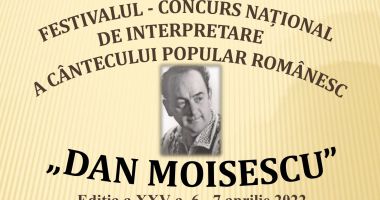 Stire din Cultură-Educație : Festivalul ”Dan Moisescu”, la a XXV-a ediție