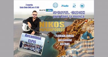 Stire din Cultură-Educație : Ultimele bilete la spectacolul "Spiritul Greciei prin dans și muzică", de la Club SNC