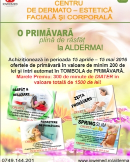 Stire din Sănătate : Ca să fii radiantă  de Paști, vino  la Iowemed Alderma!
