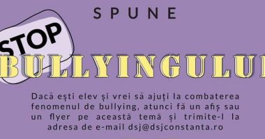 Stire din Sport : DJST Constanţa / Badminton şi concurs de realizat afişe şi flyere, la prima ediție a proiectului „Stop Bulling”