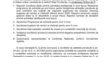 ADUNAREA GENERALĂ A MEMBRILOR FILIALEI CECCAR CONSTANȚA - 2