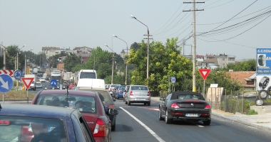 Aglomerație pe DN39, în zona Agigea - Eforie
