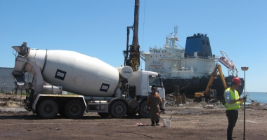 A început construcția  terminalului de cereale Comvex - 4