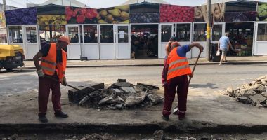 Galerie foto. A început reabilitarea trotuarelor pe strada Ștefan Mihăileanu din Constanța - 4