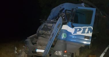GALERIE FOTO / ACCIDENT RUTIER LA CONSTANȚA. A intrat cu tirul în pom! - 3