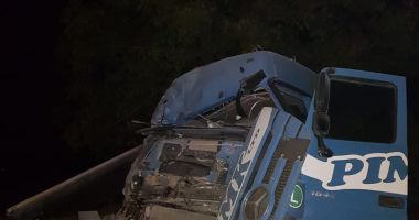 GALERIE FOTO / ACCIDENT RUTIER LA CONSTANȚA. A intrat cu tirul în pom! - 5