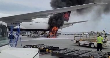 Avion de tip Boeing 777, cuprins de flăcări, pe aeroport! Ce s-a întâmplat cu pasagerii