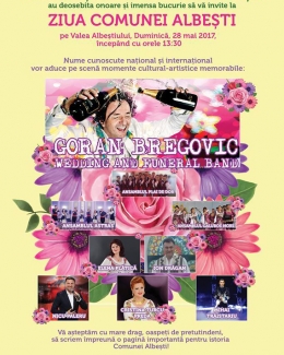 Stire din Politică-Administrație : Renumitul  Goran Bregovic, invitatul special  la Ziua  comunei Albești