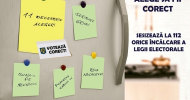 Stire din Eveniment : "Alege să fii corect!", campania derulată de MAI în preajma alegerilor