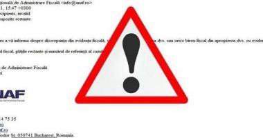 Stire din Eveniment : ANAF avertizează cu privire la mesajele false referitoare la RO e-Factura, transmise în numele instituţiei