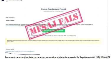 Stire din Eveniment : Escrocherie cu emailuri false în numele ANAF. Cum sunt păcăliţi oamenii să dea click