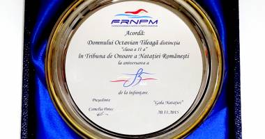 Antrenorul emerit Octavian Tileagă, în Tribuna de Onoare a Natației Românești - 3