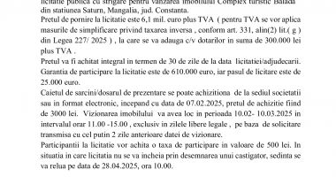 THR Marea Neagra SA organizeaza licitatie publica cu strigare pentru vanzarea imobilului Complex turistic Balada din statiunea Saturn, Mangalia, jud. Constanta - 2