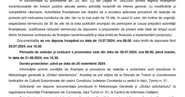 Anunţ de participare pentru acordarea de finanţări nerambursabile - 2