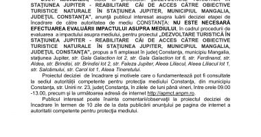 Anunţ public privind decizia etapei de încadrare U.A.T. MANGALIA - 2