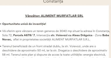 Vânzare teren 3040 mp în Constanţa - 2