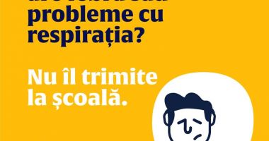 APEL către PĂRINŢI: “Nu trimiteţi copiii la şcoală dacă au febră sau probleme cu respiraţia!”