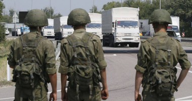 Stire din Actualitate : Vehiculele blindate din convoiul care au trecut frontiera, distruse de artileria și aviația militară ucraineană