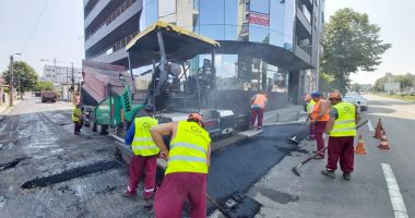 Stire din Social : Asfalt nou pe străzile din cartierul Faleză Nord!