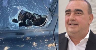 Atac cu topoare pe moşia milionarului Gigi Neţoiu. O maşină de lux a fost distrusă