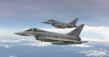 Autoritățile britanice au mobilizat avioane Typhoon pentru interceptarea unor aeronave rusești