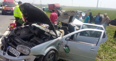 GALERIE FOTO-VIDEO. ACCIDENT RUTIER GRAV ÎN CONSTANȚA. CINCI VICTIME! A FOST SOLICITAT ELICOPTERUL SMURD - 9