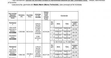 ANUNȚ  de participare la LICITAȚIA PUBLICĂ organizată de Administrația Națională Apele Române - 2